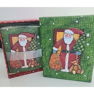 New Susan Winget 15 3D Santa Cards Envelopes Keepsake Box Vintage Creative Paper